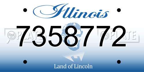 7358772 Illinois License Plate