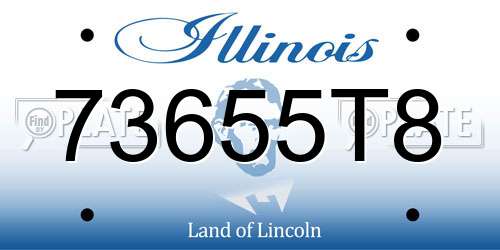 73655T8 Illinois License Plate