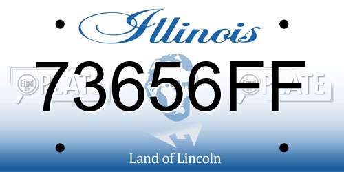 73656FF Illinois License Plate