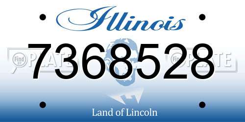 7368528 Illinois License Plate