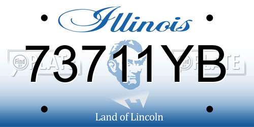 73711YB Illinois License Plate