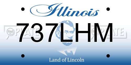 737LHM Illinois License Plate