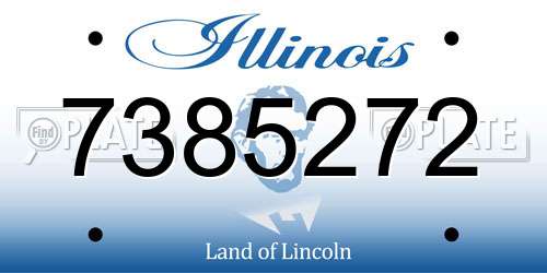 7385272 Illinois License Plate