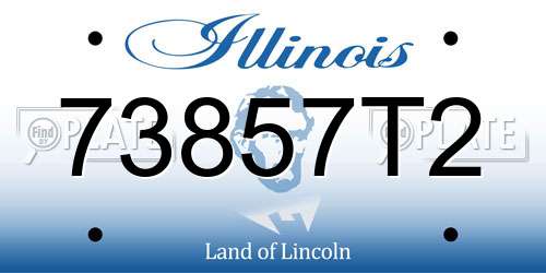73857T2 Illinois License Plate