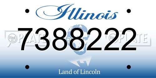 7388222 Illinois License Plate