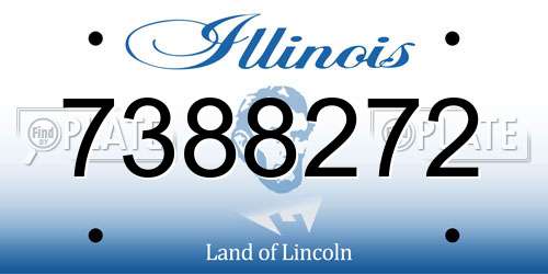 7388272 Illinois License Plate
