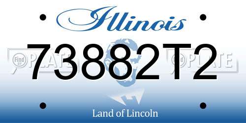 73882T2 Illinois License Plate