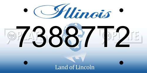 73887T2 Illinois License Plate