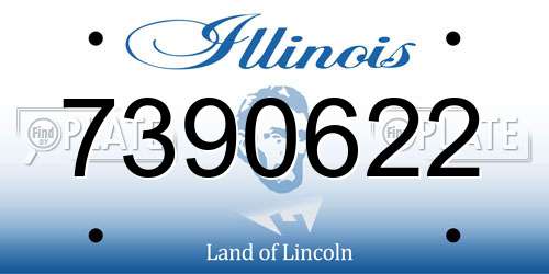 7390622 Illinois License Plate