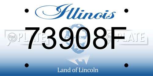 73908F Illinois License Plate