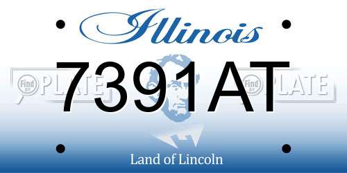 7391AT Illinois License Plate
