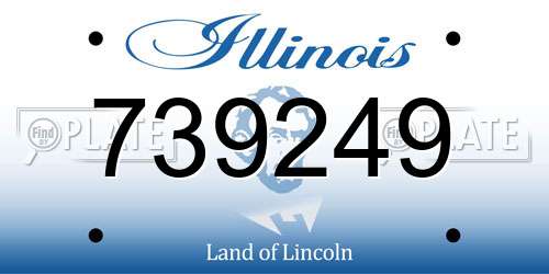 739249 Illinois License Plate