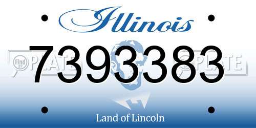 7393383 Illinois License Plate