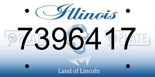 7396417 Illinois License Plate