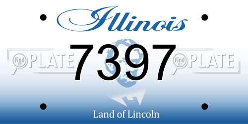 7397 Illinois License Plate