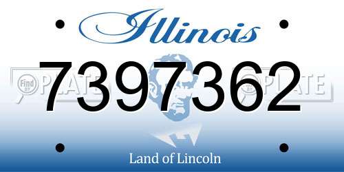 7397362 Illinois License Plate