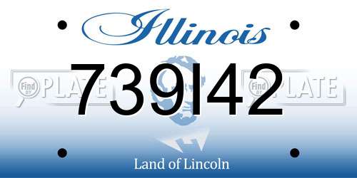 739I42 Illinois License Plate
