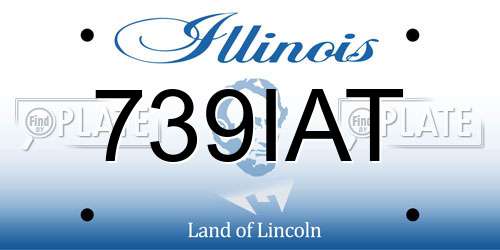 739IAT Illinois License Plate
