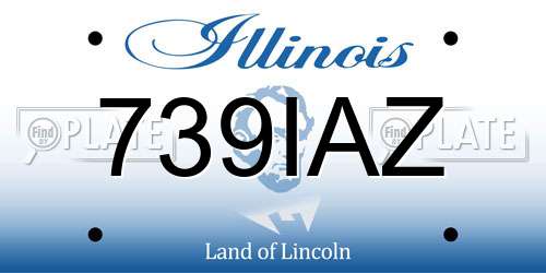 739IAZ Illinois License Plate