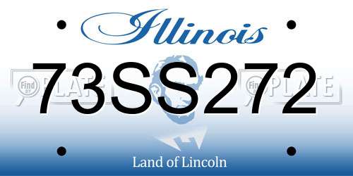 73SS272 Illinois License Plate