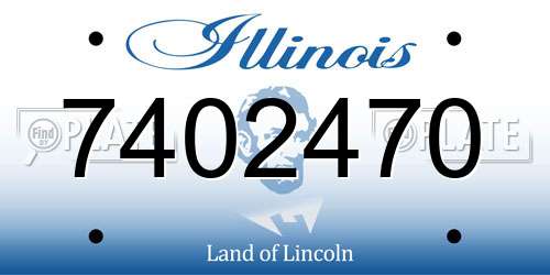 7402470 Illinois License Plate