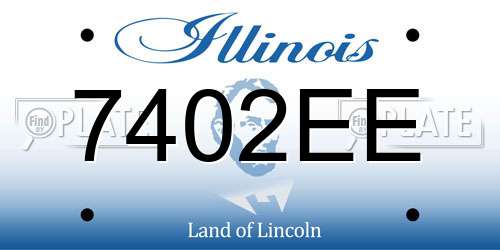 7402EE Illinois License Plate