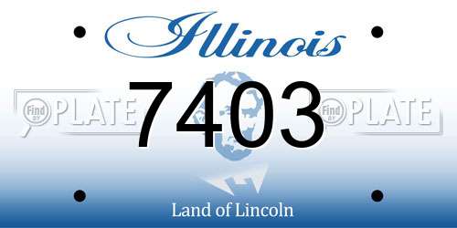 7403 Illinois License Plate
