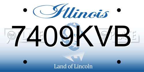 7409KVB Illinois License Plate