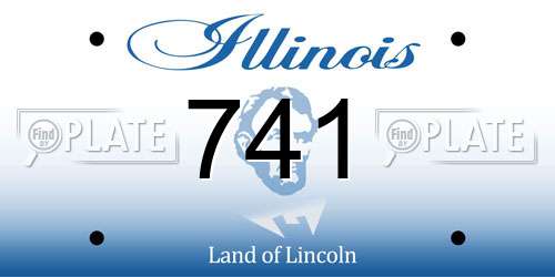 741 Illinois License Plate