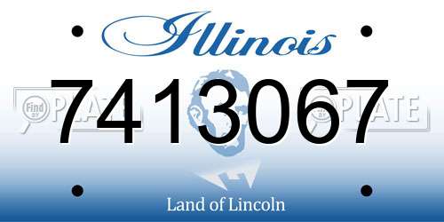 7413067 Illinois License Plate