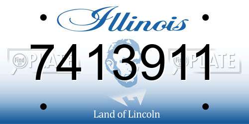 7413911 Illinois License Plate