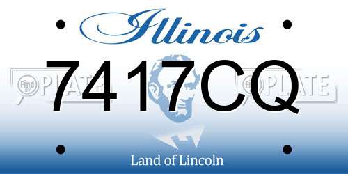 7417CQ Illinois License Plate