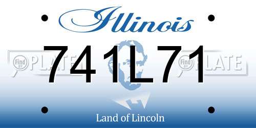741L71 Illinois License Plate