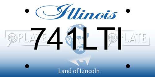 741LTI Illinois License Plate