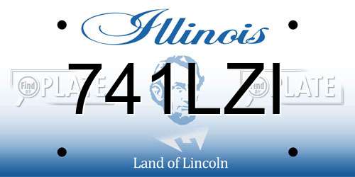741LZI Illinois License Plate