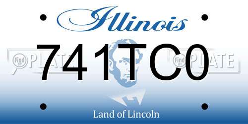 741TC0 Illinois License Plate