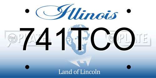 741TCO Illinois License Plate