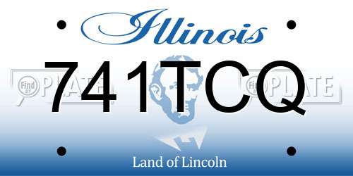 741TCQ Illinois License Plate