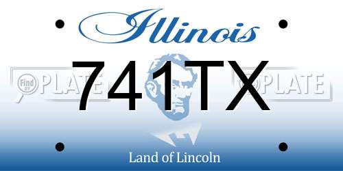 741TX Illinois License Plate