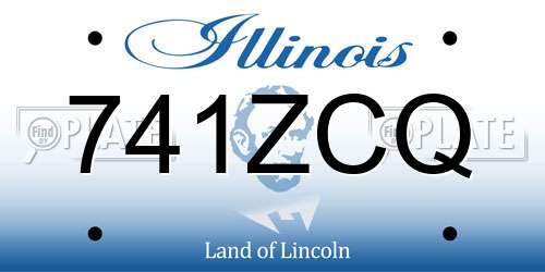 741ZCQ Illinois License Plate