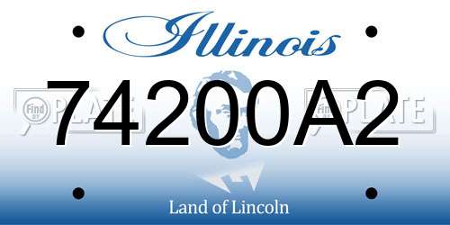 74200A2 Illinois License Plate