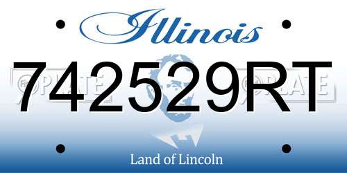 742529RT Illinois License Plate