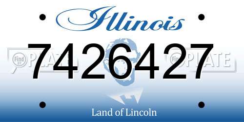 7426427 Illinois License Plate