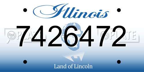 7426472 Illinois License Plate