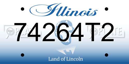 74264T2 Illinois License Plate
