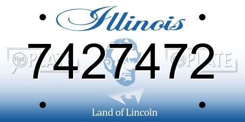7427472 Illinois License Plate