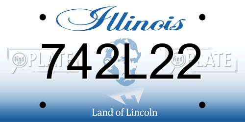 742L22 Illinois License Plate