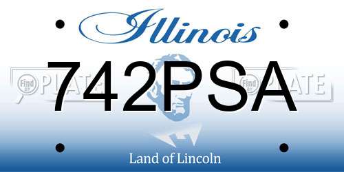 742PSA Illinois License Plate