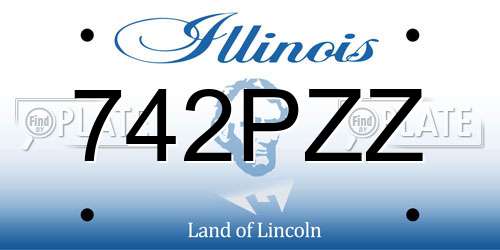 742PZZ Illinois License Plate
