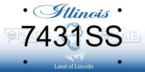 7431SS Illinois License Plate